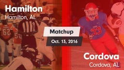 Matchup: Hamilton  vs. Cordova  2016