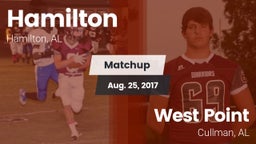 Matchup: Hamilton  vs. West Point  2017