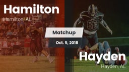Matchup: Hamilton  vs. Hayden  2018