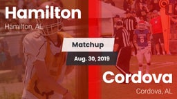 Matchup: Hamilton  vs. Cordova  2019