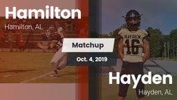 Matchup: Hamilton  vs. Hayden  2019