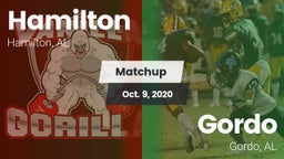 Matchup: Hamilton  vs. Gordo  2020
