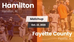 Matchup: Hamilton  vs. Fayette County  2020
