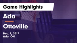 Ada  vs Ottoville  Game Highlights - Dec. 9, 2017