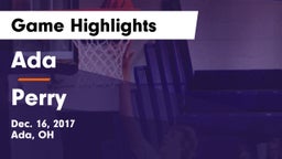 Ada  vs Perry  Game Highlights - Dec. 16, 2017
