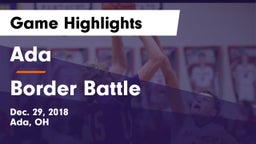 Ada  vs Border Battle Game Highlights - Dec. 29, 2018