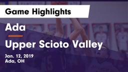 Ada  vs Upper Scioto Valley  Game Highlights - Jan. 12, 2019