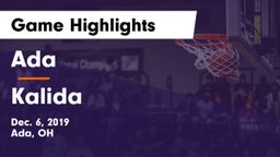 Ada  vs Kalida Game Highlights - Dec. 6, 2019