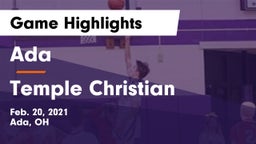 Ada  vs Temple Christian  Game Highlights - Feb. 20, 2021