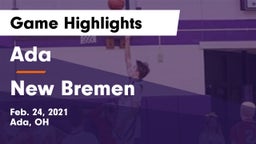 Ada  vs New Bremen  Game Highlights - Feb. 24, 2021