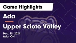 Ada  vs Upper Scioto Valley  Game Highlights - Dec. 29, 2021