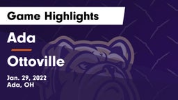 Ada  vs Ottoville  Game Highlights - Jan. 29, 2022