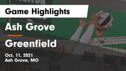 Ash Grove  vs Greenfield  Game Highlights - Oct. 11, 2021