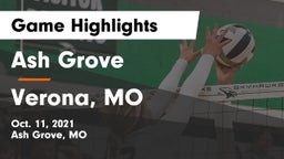 Ash Grove  vs Verona, MO Game Highlights - Oct. 11, 2021
