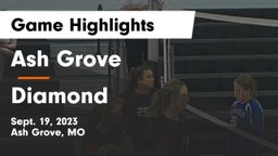 Ash Grove  vs Diamond  Game Highlights - Sept. 19, 2023