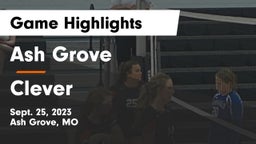 Ash Grove  vs Clever  Game Highlights - Sept. 25, 2023