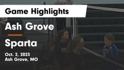 Ash Grove  vs Sparta  Game Highlights - Oct. 2, 2023