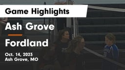 Ash Grove  vs Fordland  Game Highlights - Oct. 14, 2023