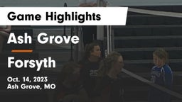 Ash Grove  vs Forsyth  Game Highlights - Oct. 14, 2023