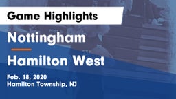 Nottingham  vs Hamilton West Game Highlights - Feb. 18, 2020