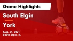 South Elgin  vs York  Game Highlights - Aug. 31, 2021