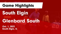 South Elgin  vs Glenbard South Game Highlights - Oct. 1, 2022
