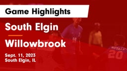 South Elgin  vs Willowbrook  Game Highlights - Sept. 11, 2023