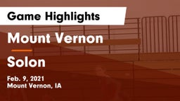 Mount Vernon  vs Solon  Game Highlights - Feb. 9, 2021