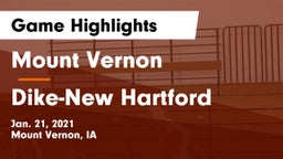 Mount Vernon  vs ****-New Hartford  Game Highlights - Jan. 21, 2021