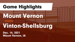 Mount Vernon  vs Vinton-Shellsburg  Game Highlights - Dec. 14, 2021