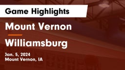 Mount Vernon  vs Williamsburg  Game Highlights - Jan. 5, 2024