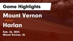 Mount Vernon  vs Harlan  Game Highlights - Feb. 26, 2024
