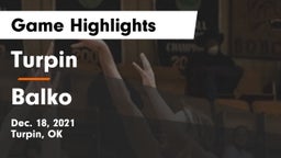 Turpin  vs Balko Game Highlights - Dec. 18, 2021