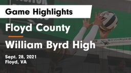 Floyd County  vs William Byrd High  Game Highlights - Sept. 28, 2021