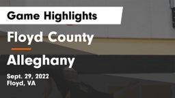 Floyd County  vs Alleghany Game Highlights - Sept. 29, 2022