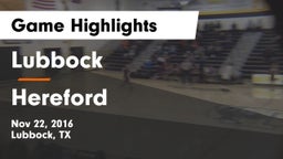 Lubbock  vs Hereford  Game Highlights - Nov 22, 2016