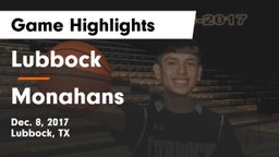 Lubbock  vs Monahans  Game Highlights - Dec. 8, 2017