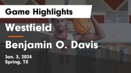 Westfield  vs Benjamin O. Davis  Game Highlights - Jan. 3, 2024