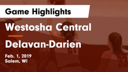 Westosha Central  vs Delavan-Darien  Game Highlights - Feb. 1, 2019