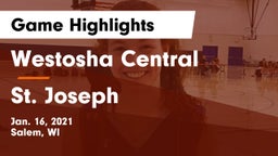 Westosha Central  vs St. Joseph  Game Highlights - Jan. 16, 2021