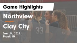 Northview  vs Clay City  Game Highlights - Jan. 24, 2023