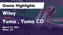 Wiley  vs Yuma , Yuma CO Game Highlights - March 27, 2021