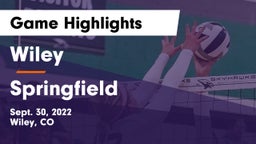 Wiley  vs Springfield Game Highlights - Sept. 30, 2022
