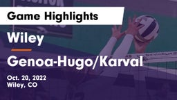 Wiley  vs Genoa-Hugo/Karval  Game Highlights - Oct. 20, 2022