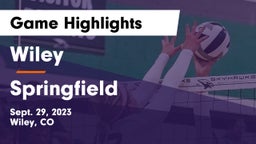 Wiley  vs Springfield Game Highlights - Sept. 29, 2023