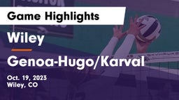 Wiley  vs Genoa-Hugo/Karval Game Highlights - Oct. 19, 2023