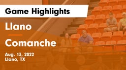Llano  vs Comanche  Game Highlights - Aug. 13, 2022