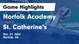 Norfolk Academy vs St. Catherine's  Game Highlights - Oct. 21, 2022