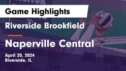 Riverside Brookfield  vs Naperville Central  Game Highlights - April 20, 2024