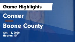 Conner  vs Boone County  Game Highlights - Oct. 13, 2020
